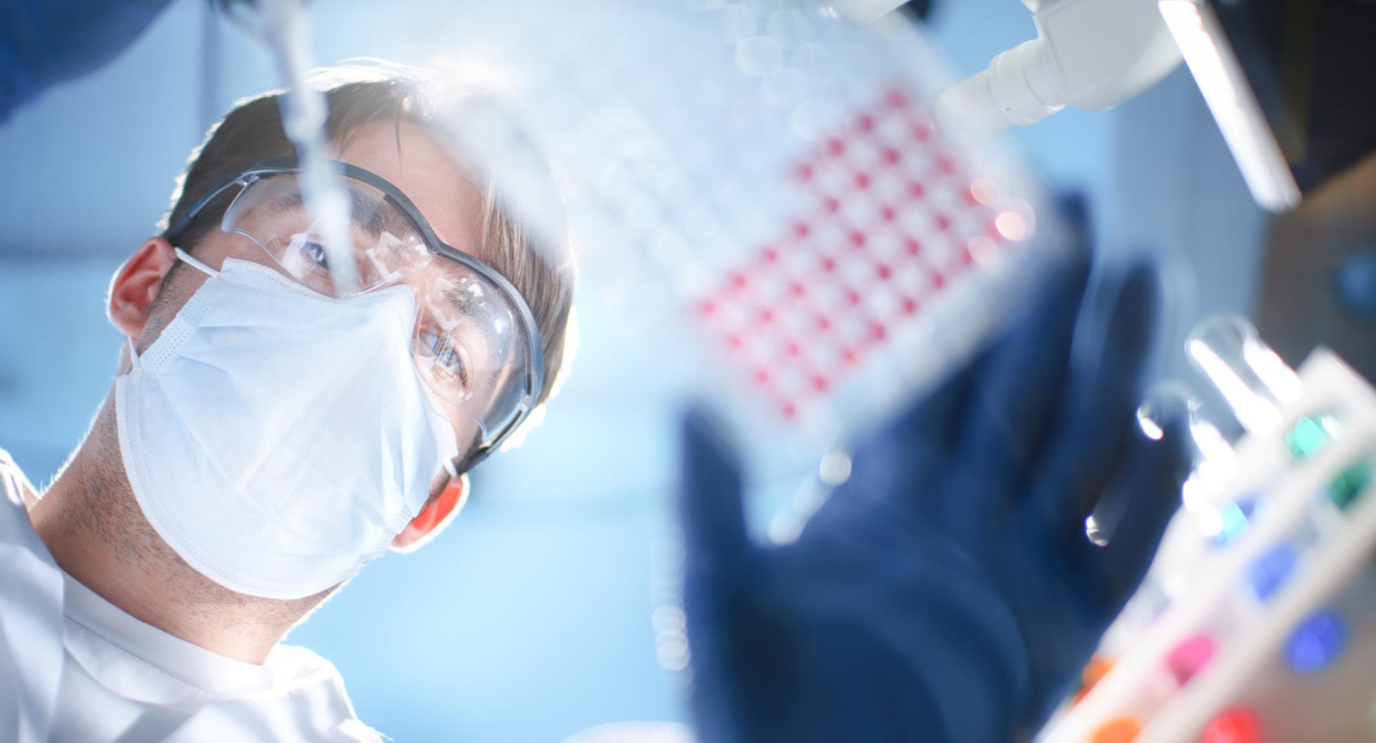 Lab experiment as part of a clinical trial