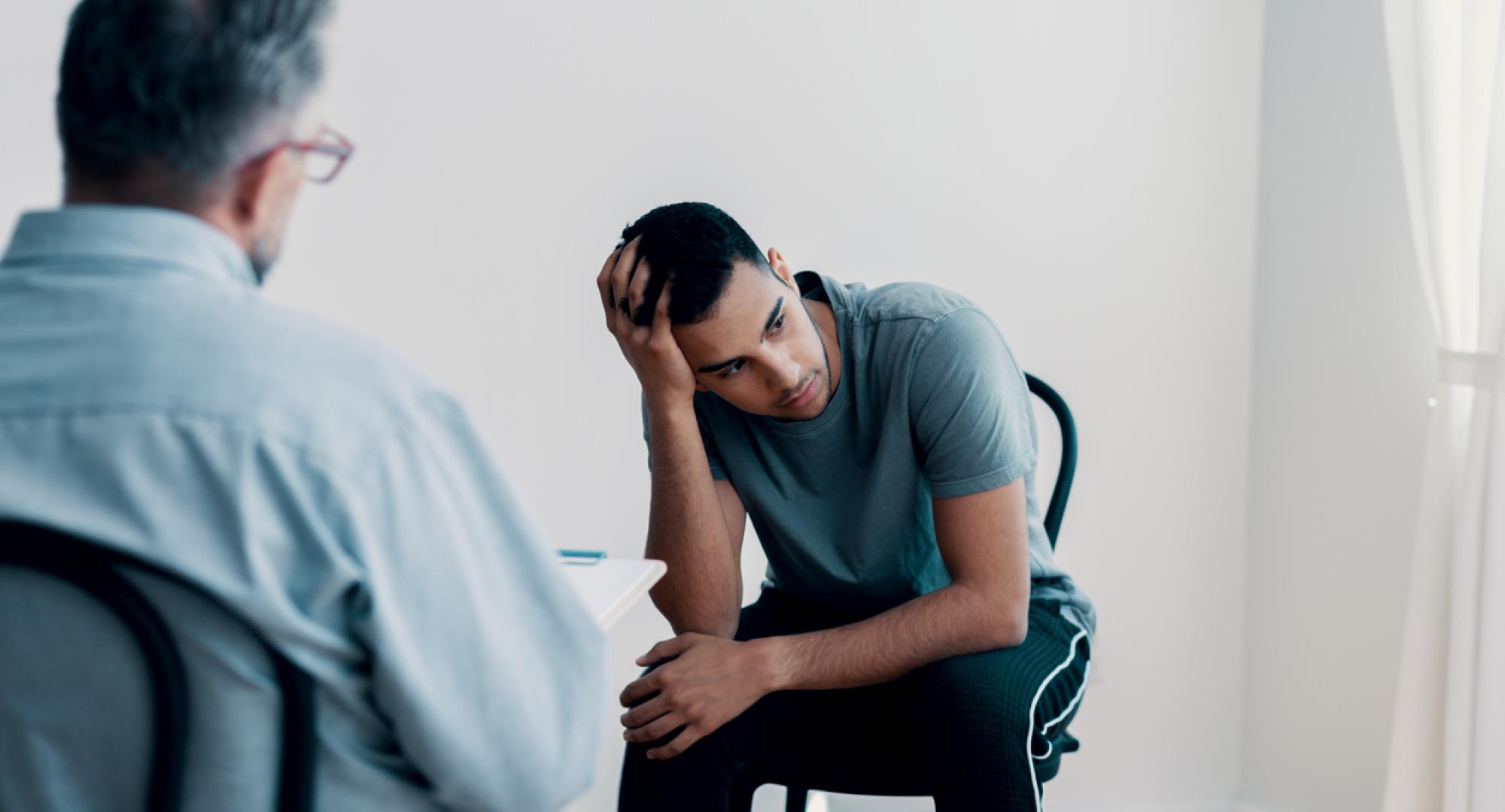 Therapy sessions depicting suicide prevention