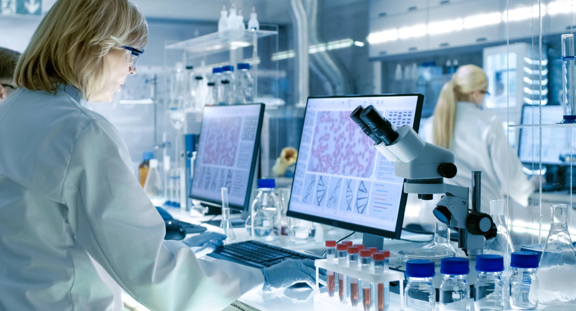 Clinical research depicting pharmaceutical drug discovery and development