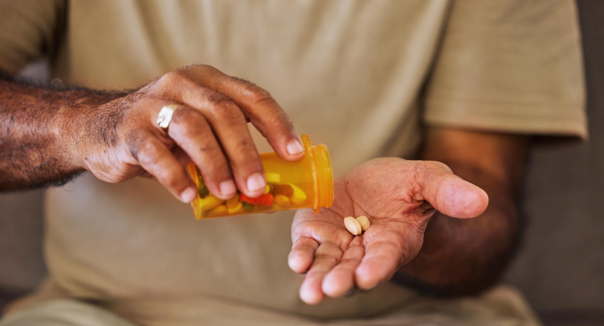 Man takes pills