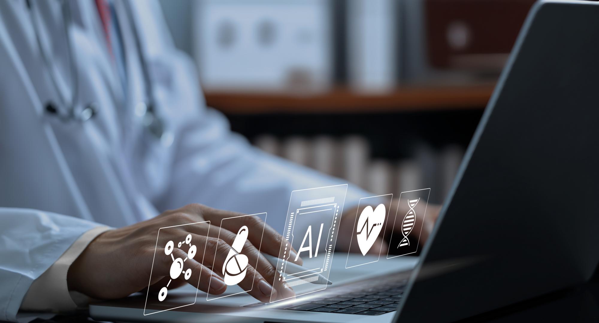 Doctor using AI