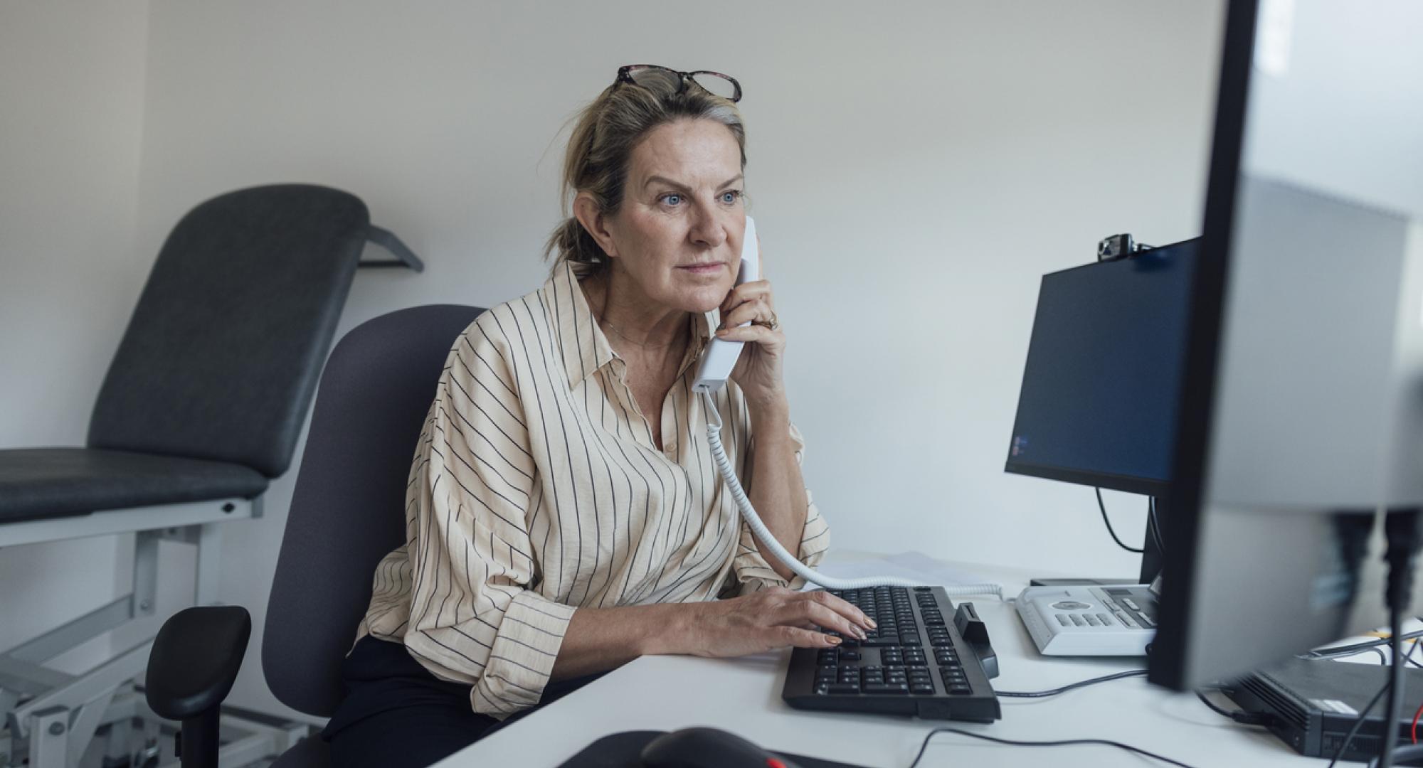 GP using computer
