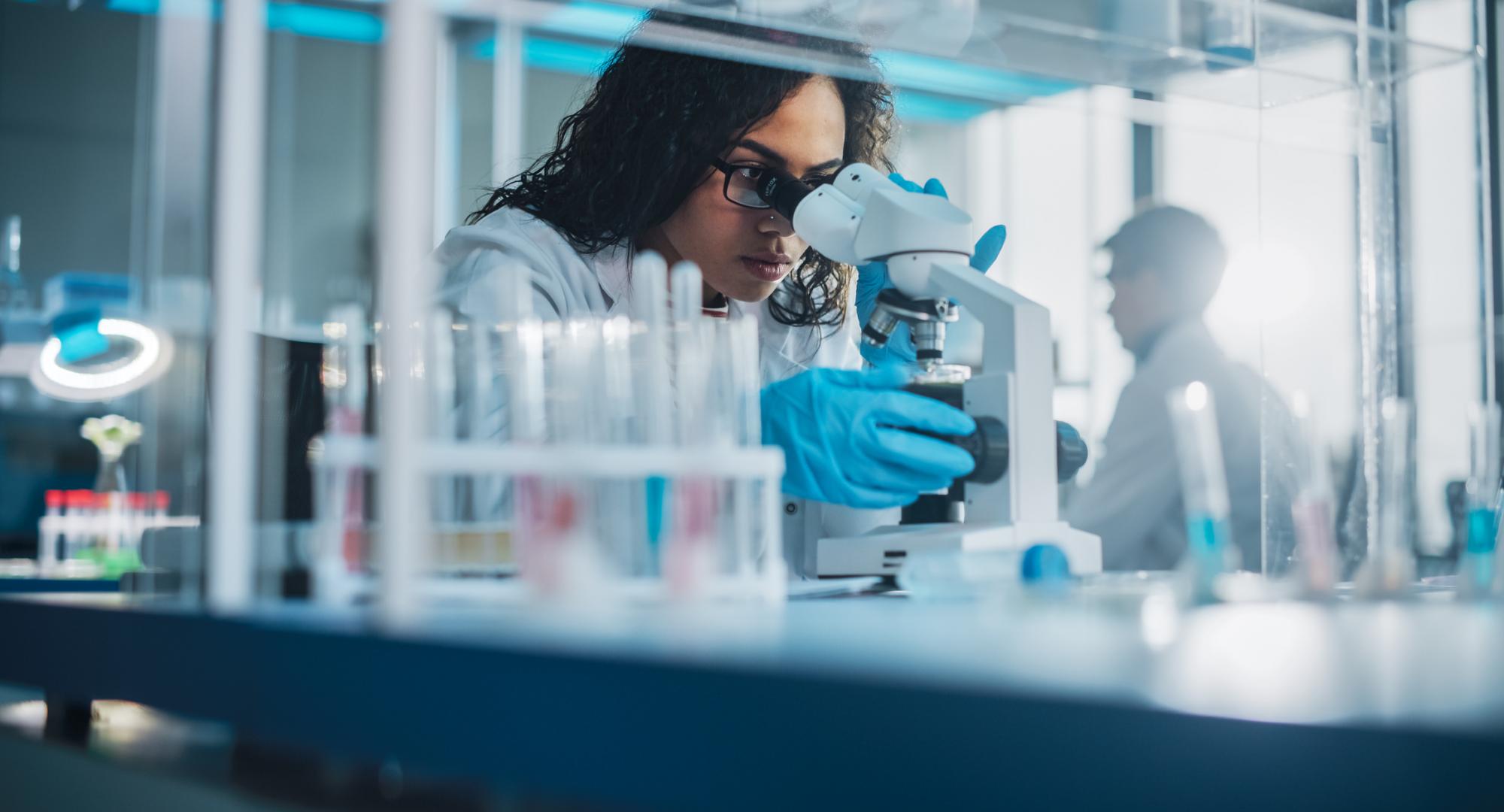 Scientist conducting health research