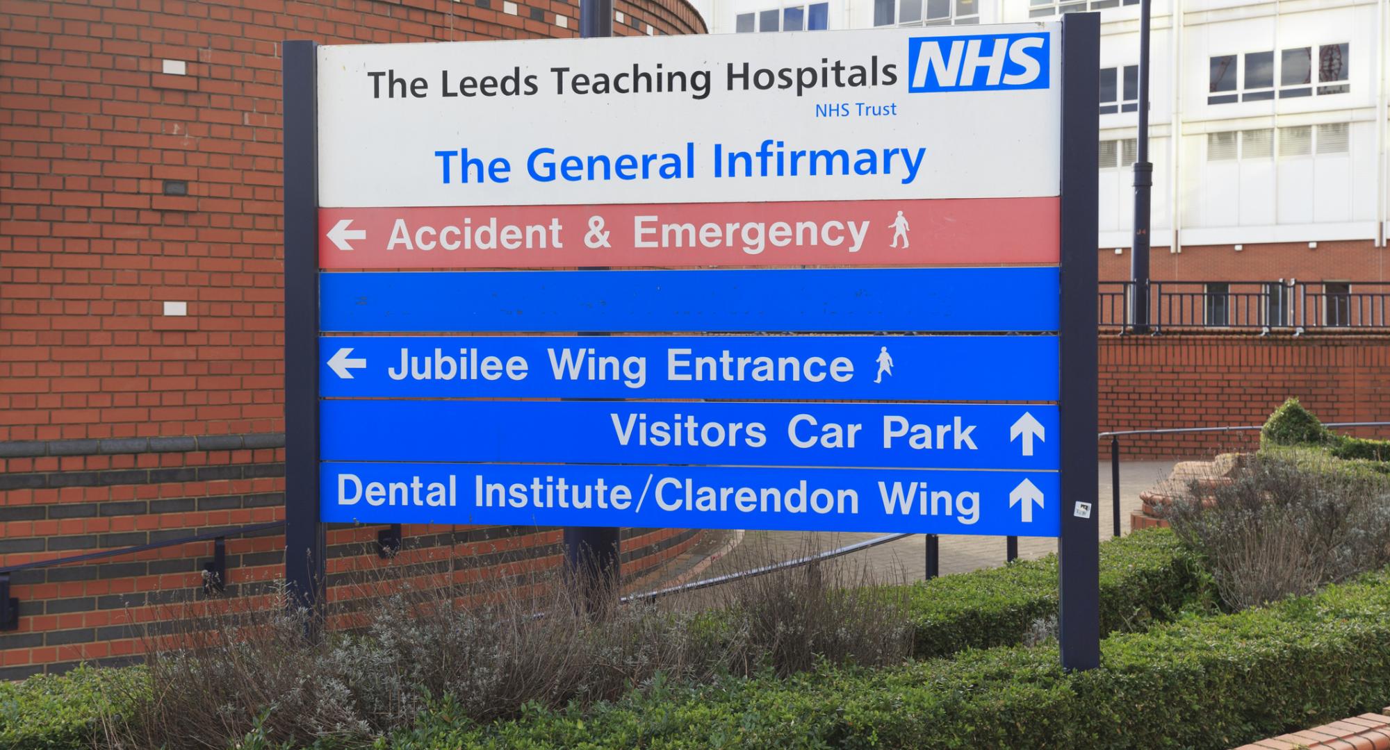 Sign for Leeds General Infirmary