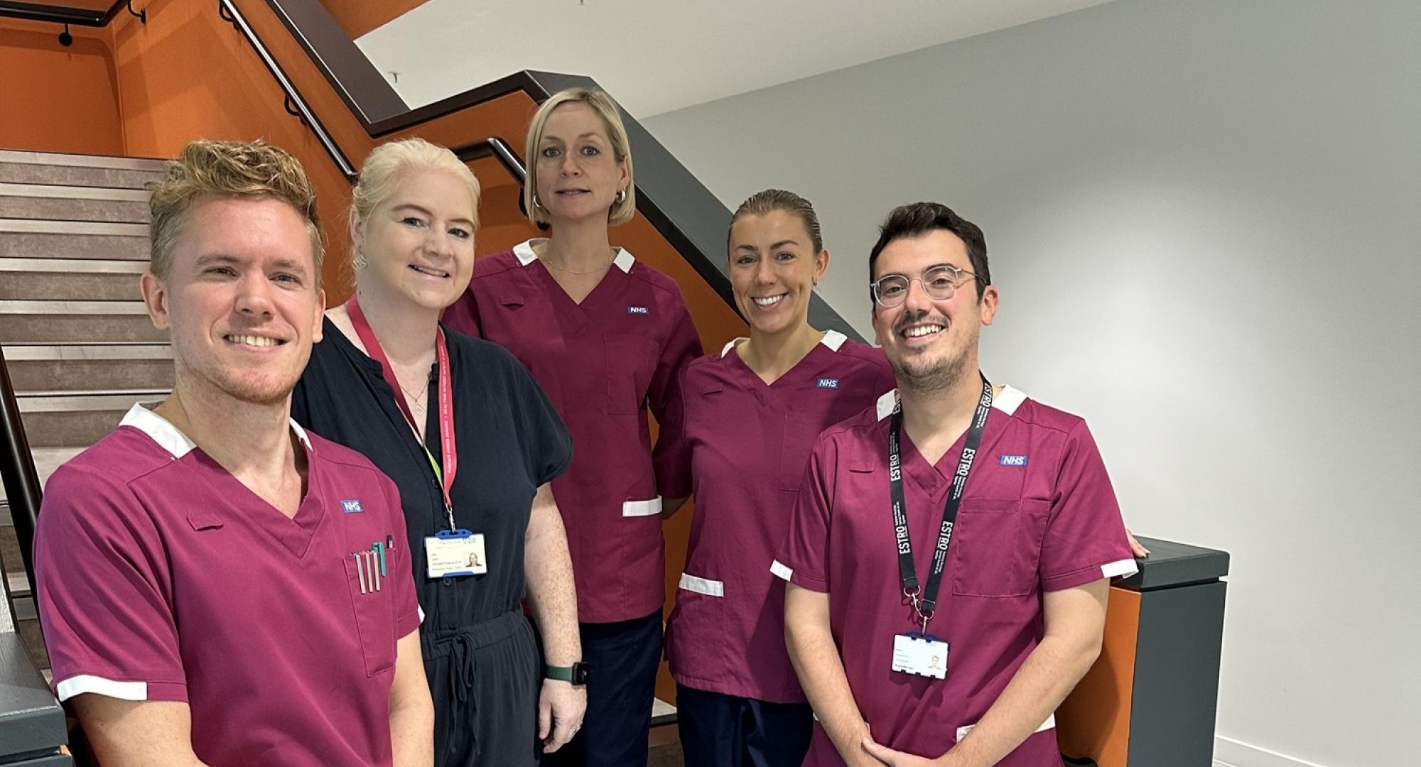 Members of the Christie Radiotherapy team