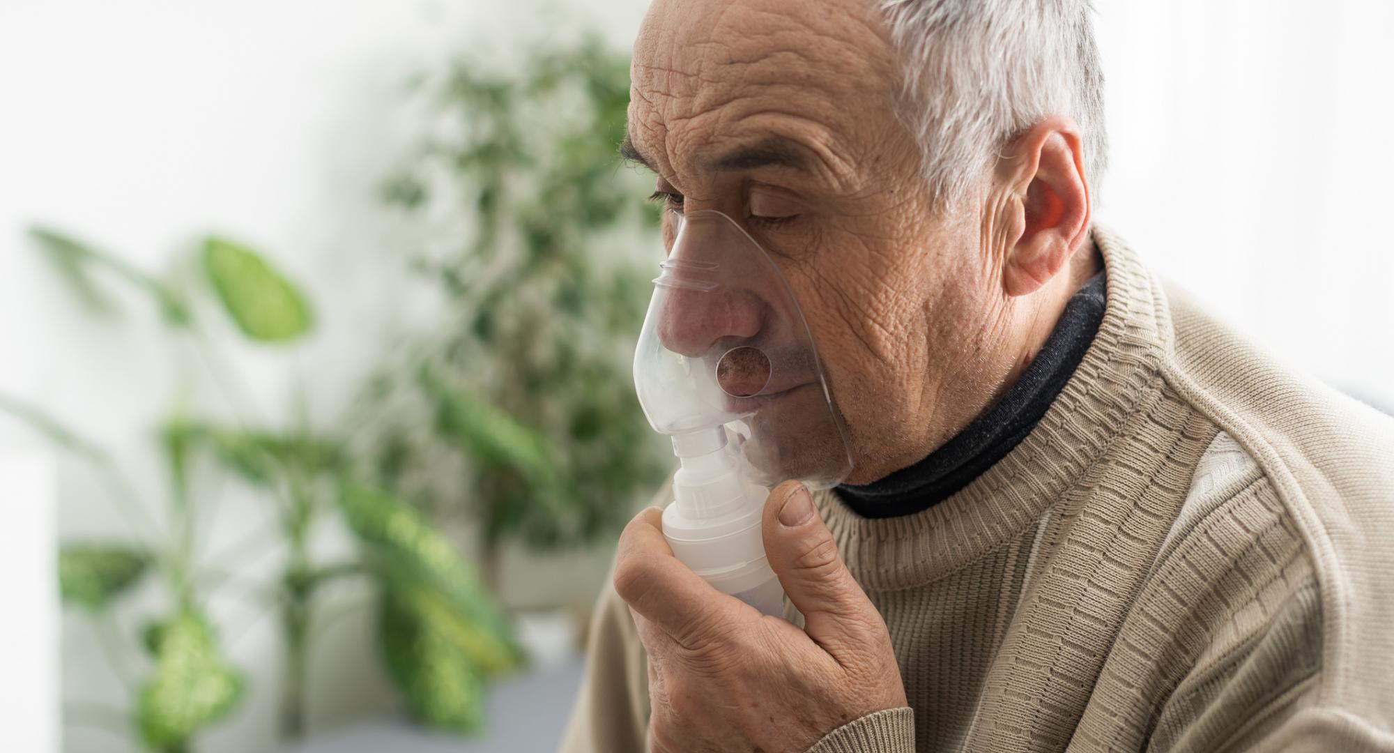 Old man with COPD