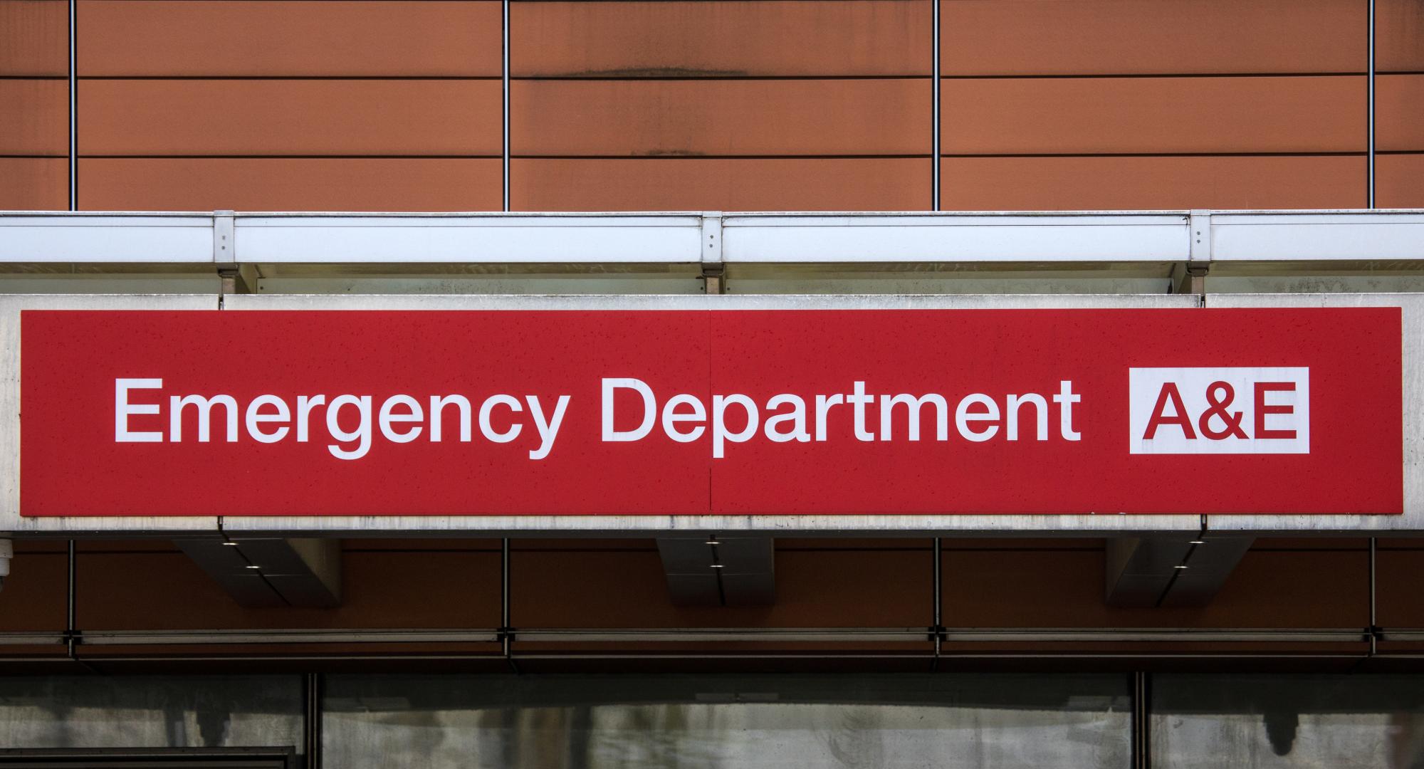 Emergency Department sign