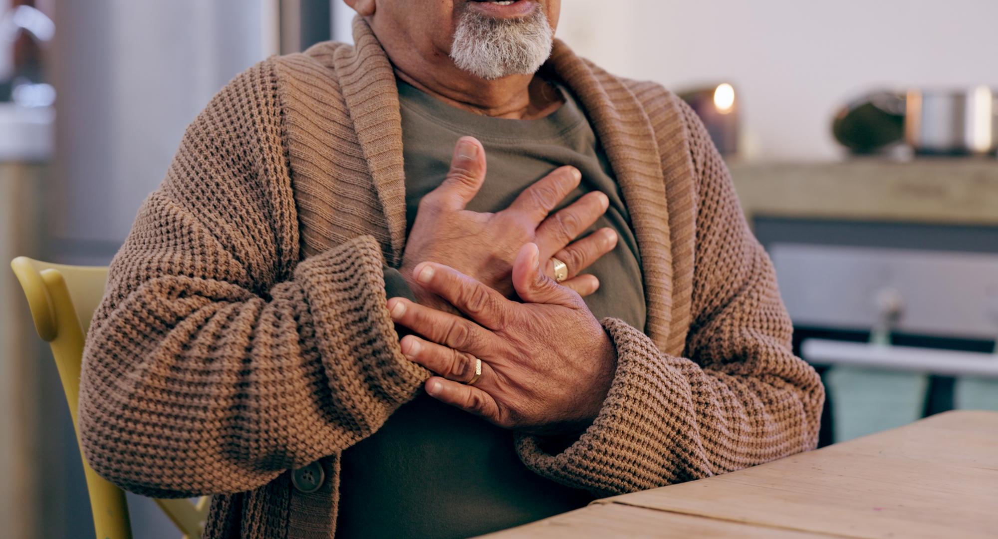 Man with a lung condition