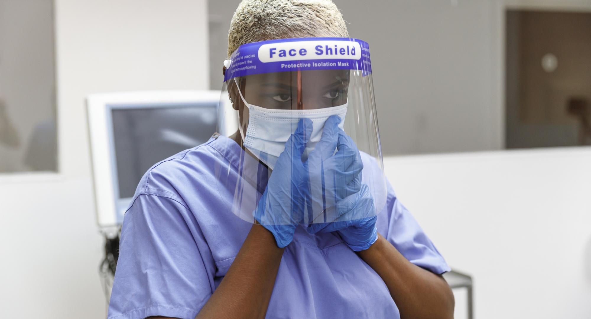 Health worker in pandemic