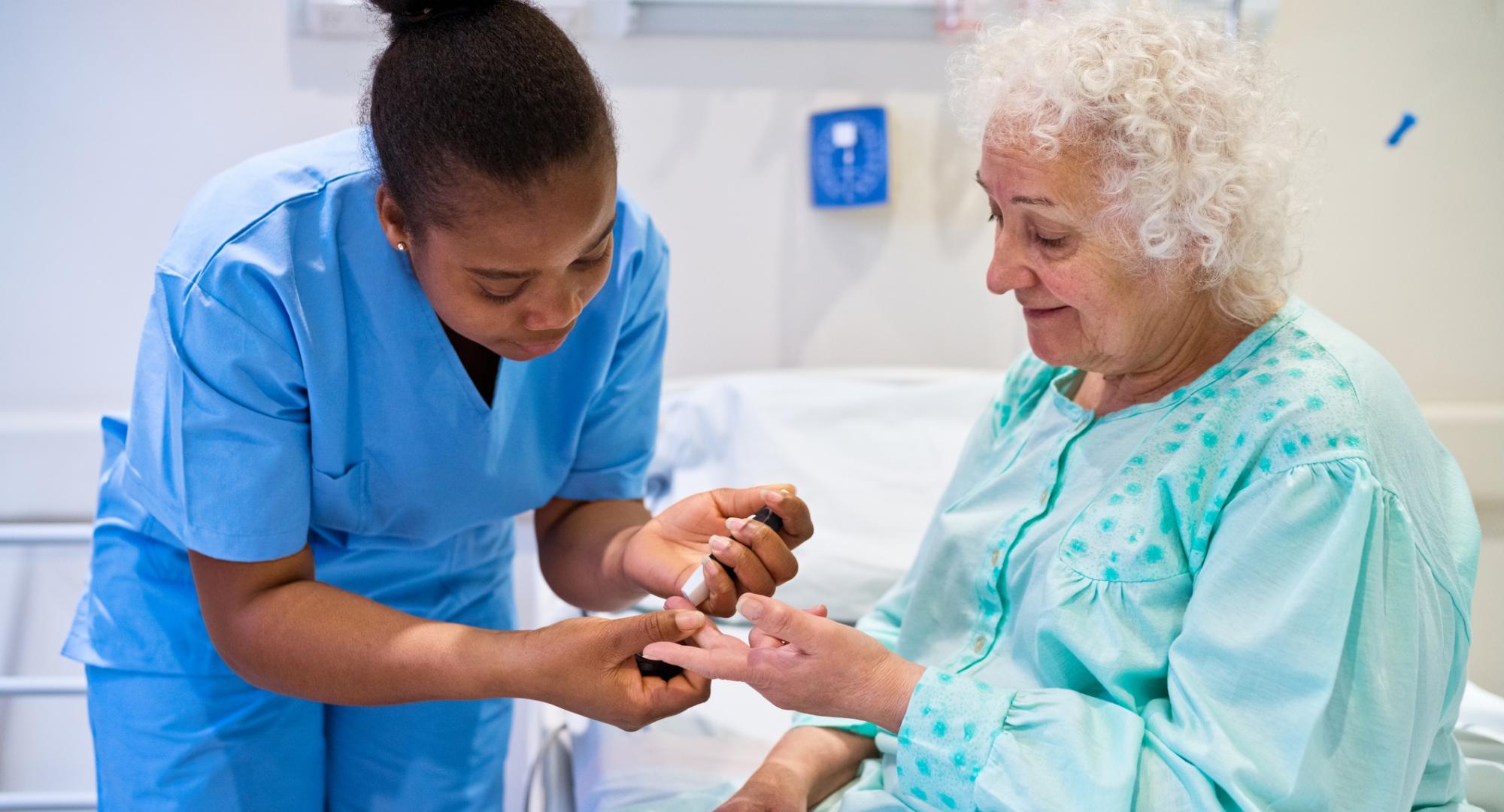 Patient with diabetes