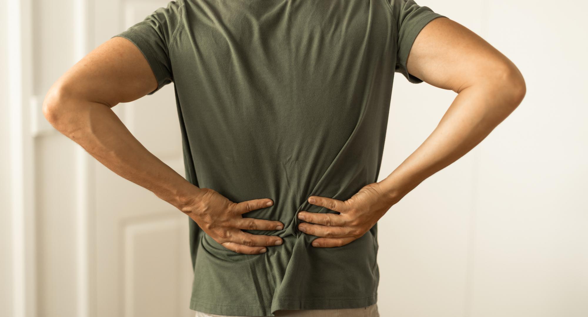 Man with back pain