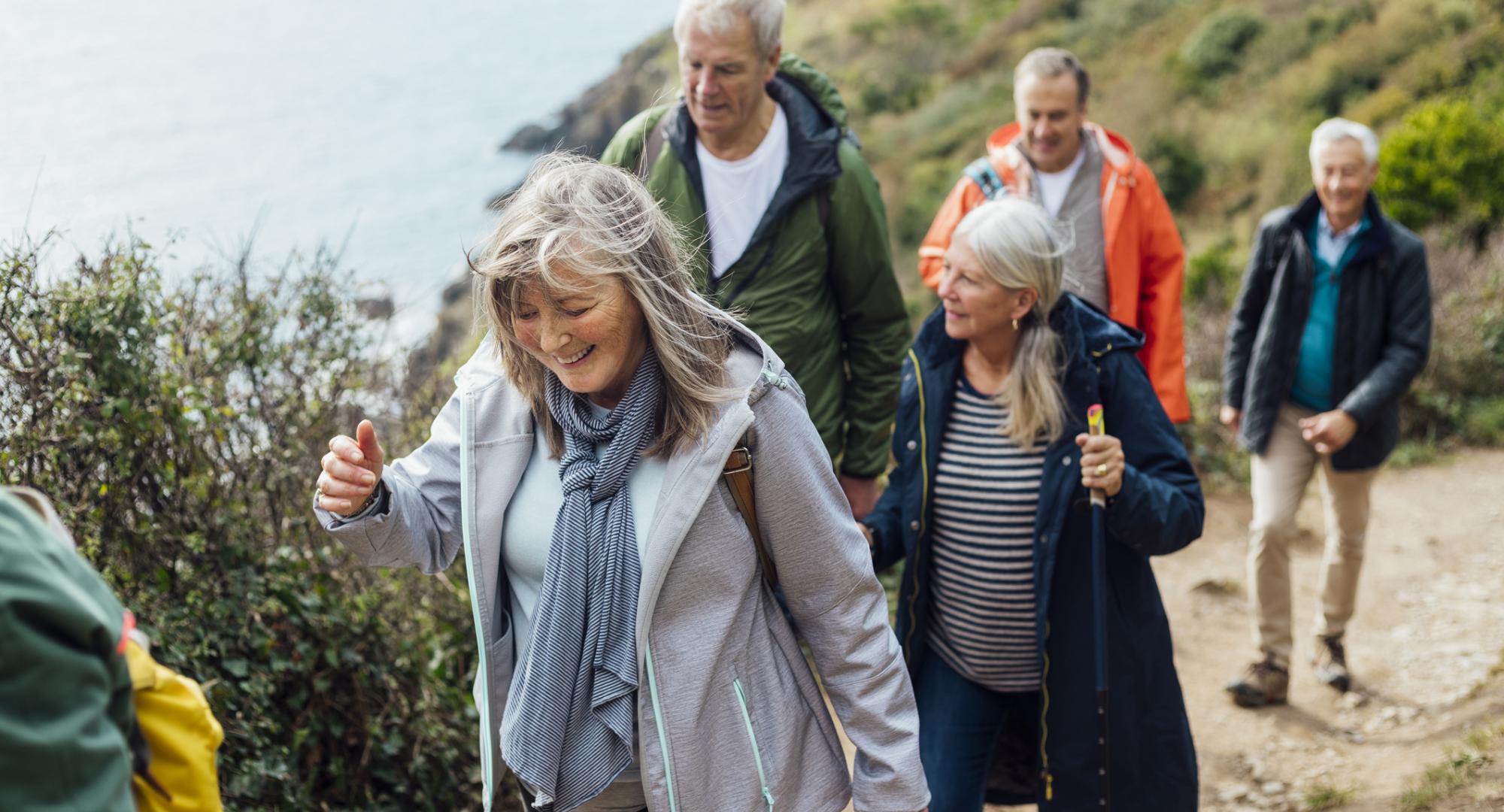Older people walking