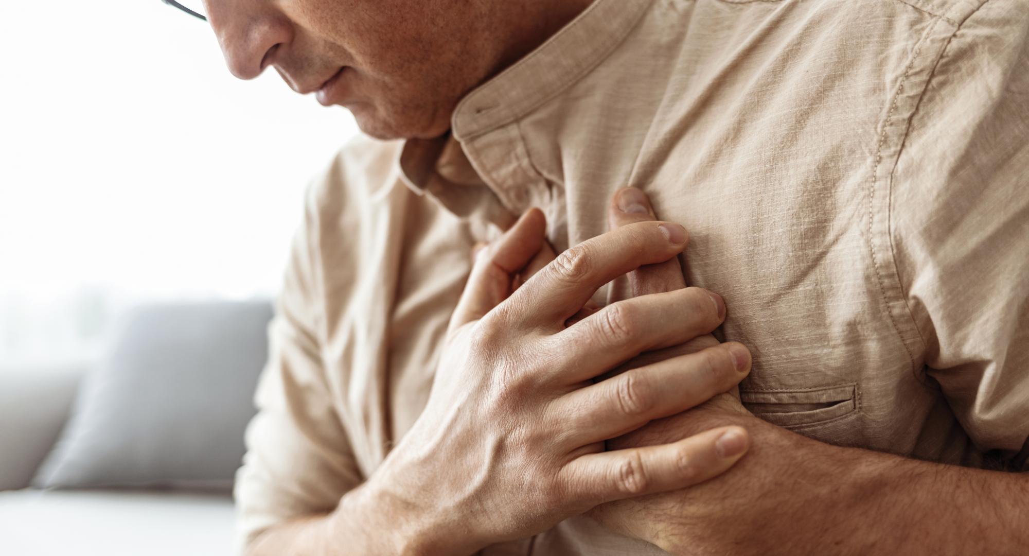Man with heart problems