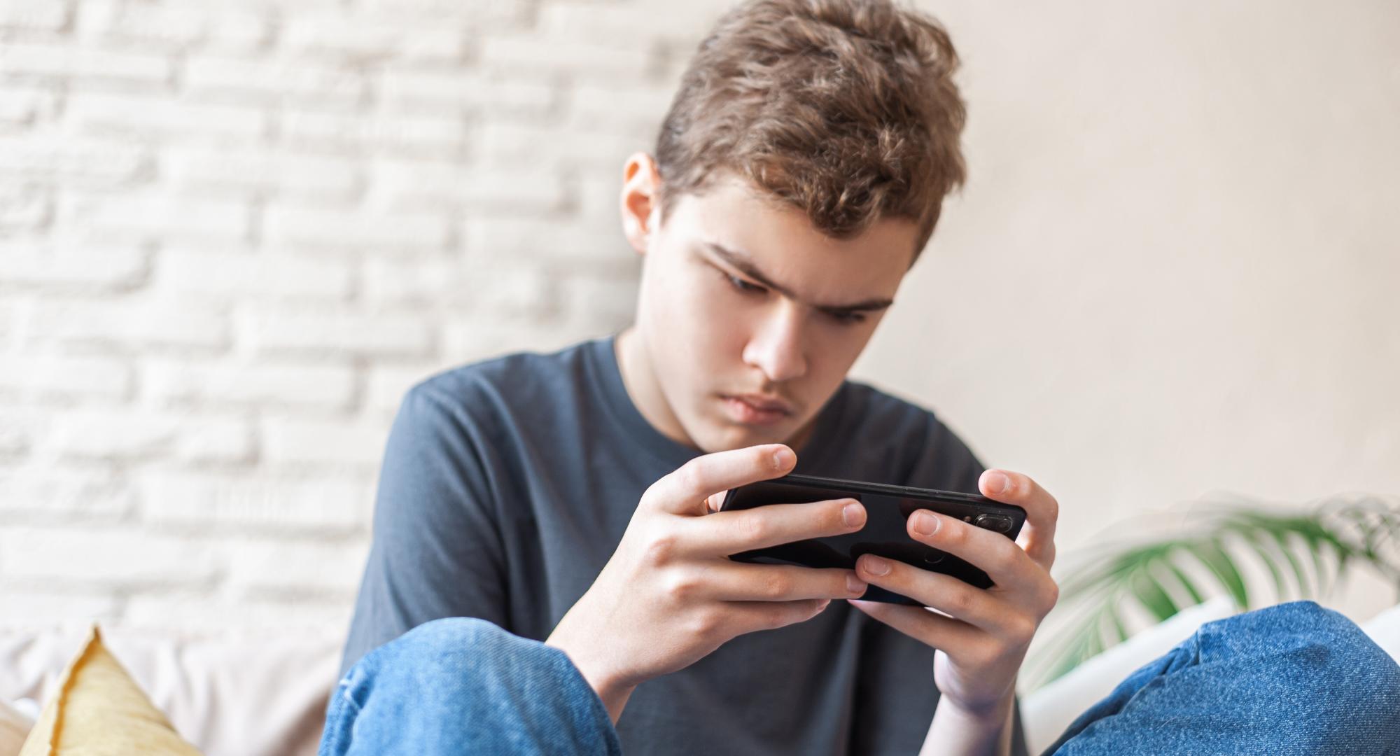 Teenager with autism