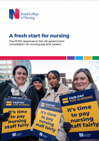 Royal College of Nursing response to government consultation on NHS nursing pay