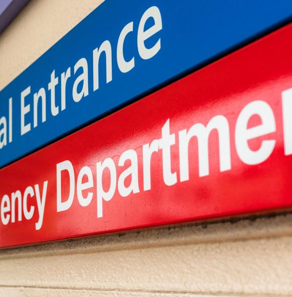 Emergency Department sign