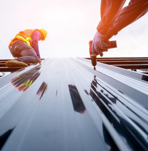 Workmen in construction