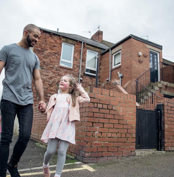 Father daughter housing estate