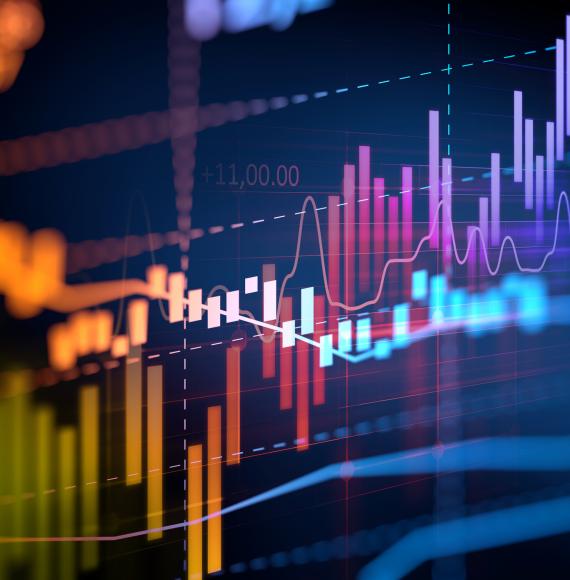 Financial stocks graph