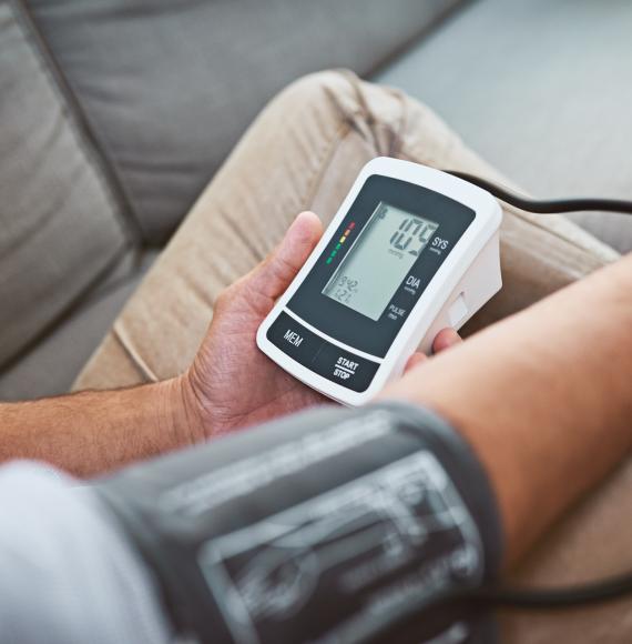 Patient monitoring themselves at home