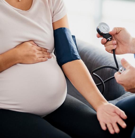 Pregnancy and blood pressure machine