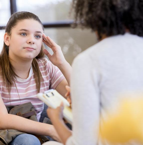 child receiving therapy