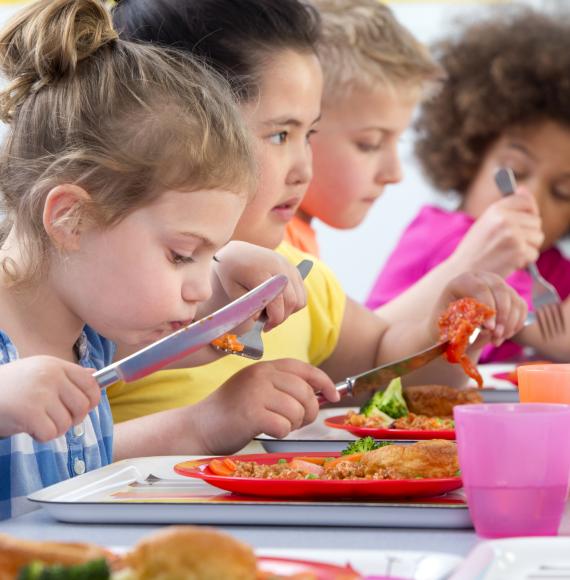 children eating