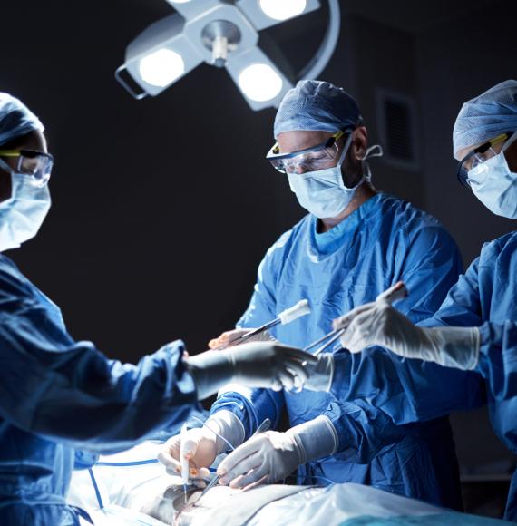 Surgical team in the surgery