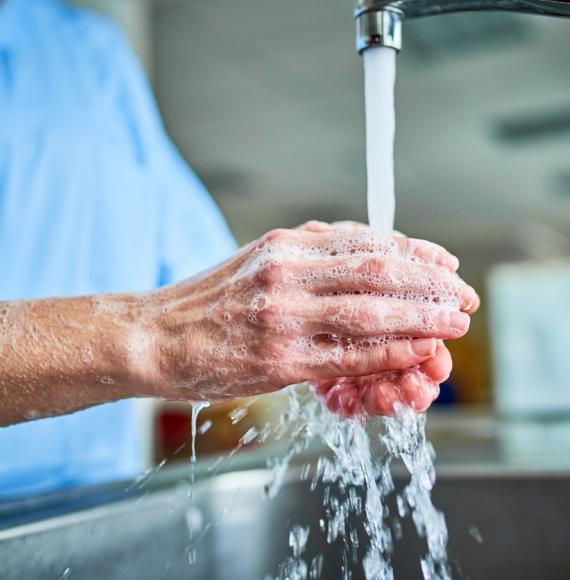 Washing hands 