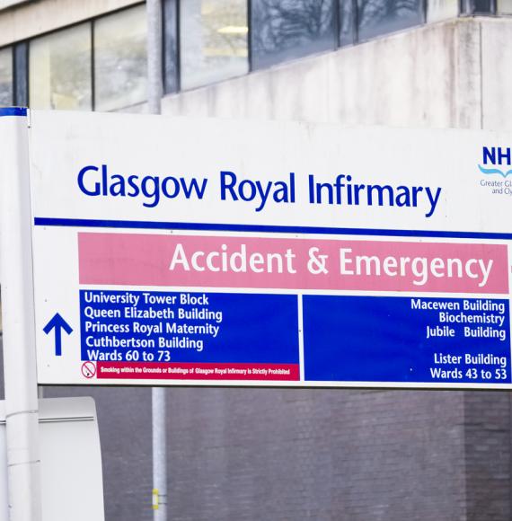 Glasgow Royal Infirmary sign