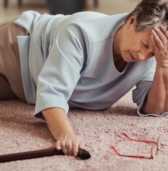 Woman on the floor