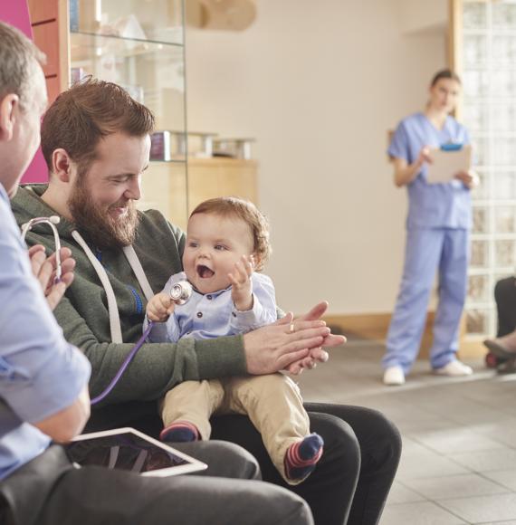 Baby at the clinic