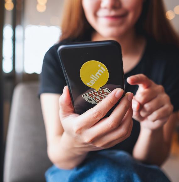 Girl with phone