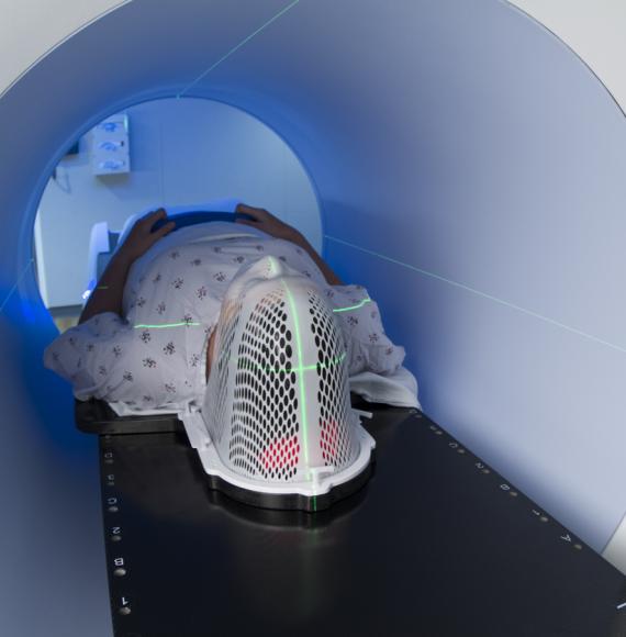 Patient Receiving Medical Scan/Treatment for Head & Neck Cancer 