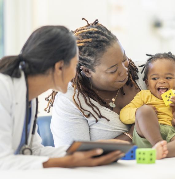 Mother with her Son at the Doctors