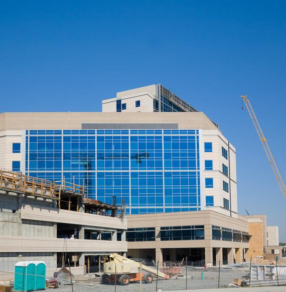 New hospital construction depicting NHS estate and the New Hospital Programme