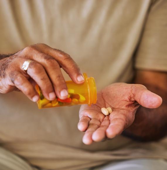 Man takes pills