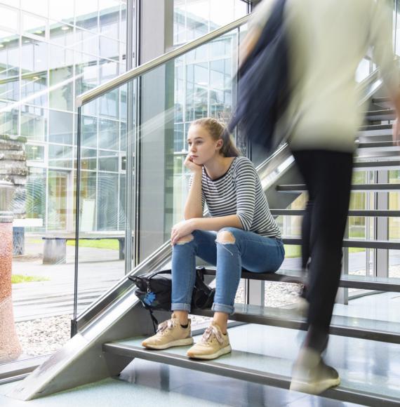 A university student with poor mental health