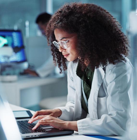 Image of a scientist conducting research