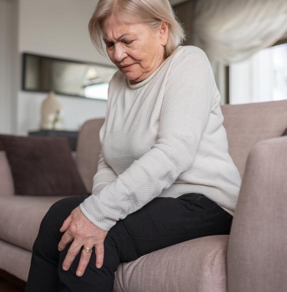 Woman suffering from arthiritis