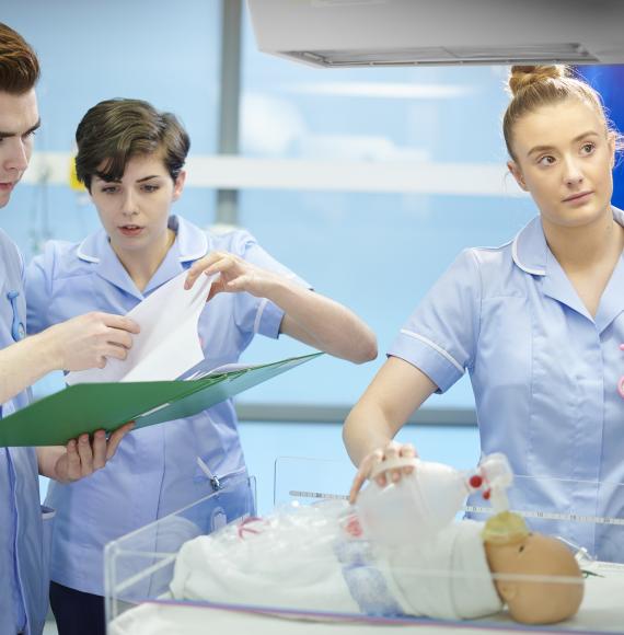 Three student midwives