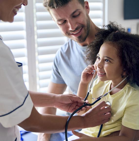 Child with a doctor