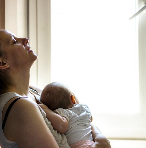 Mother with post natal depression
