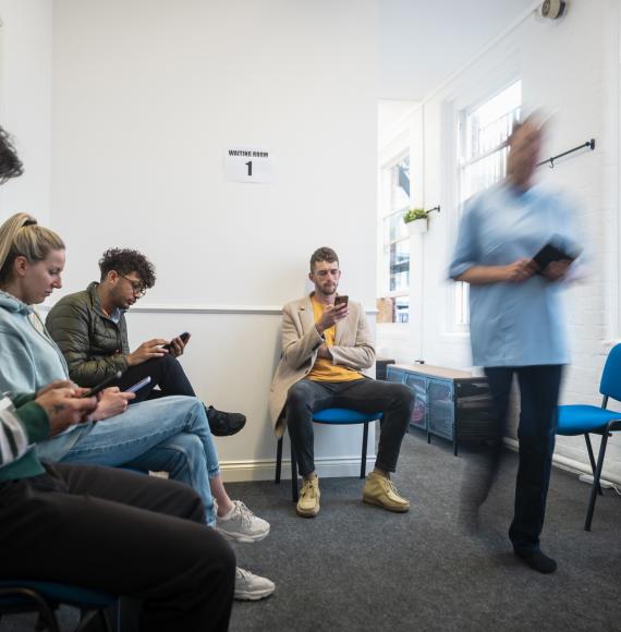 NHS waiting room