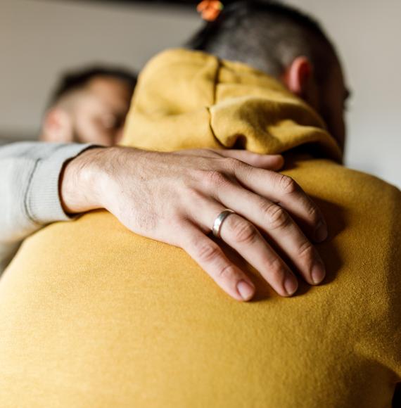 Man being supported with his mental health