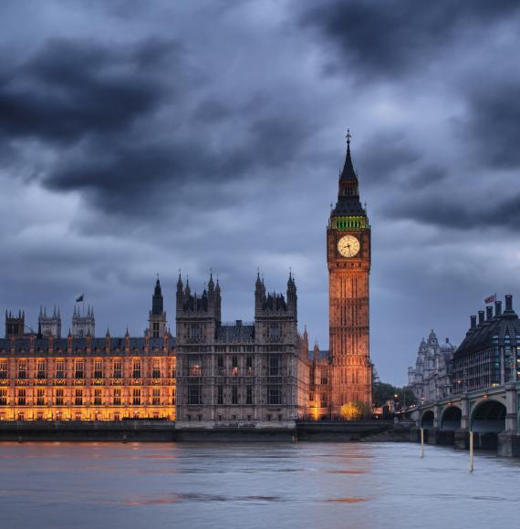 houses of Parliament at dusk