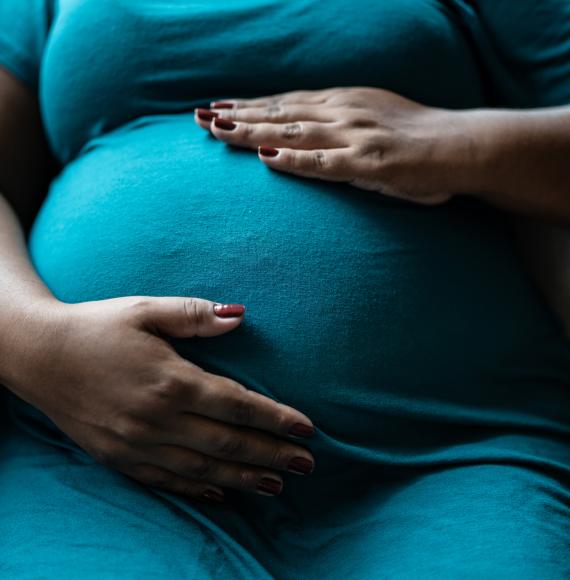 Obese pregnant woman