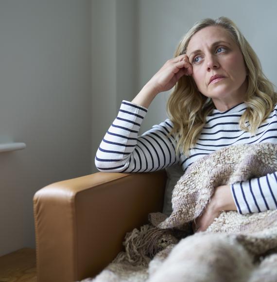 Woman in need of support