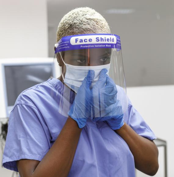 Health worker in pandemic