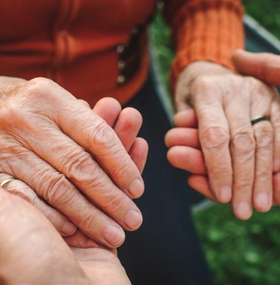 Older person's hands